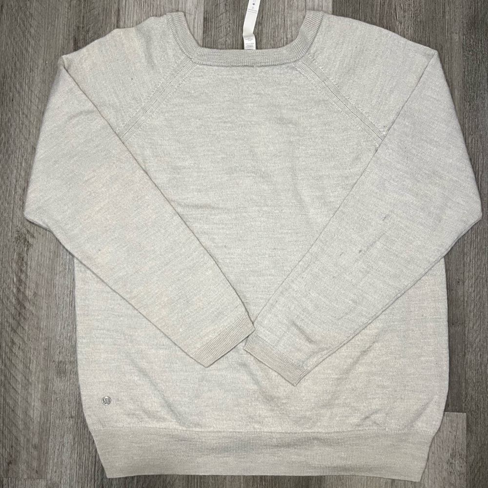 lululemon athletica Light Gray Knit Pullover